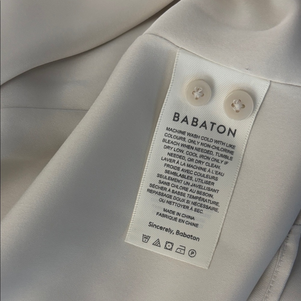 Aritzia babaton larchmont Light Gray Wrap Dress - Picture 4 of 5